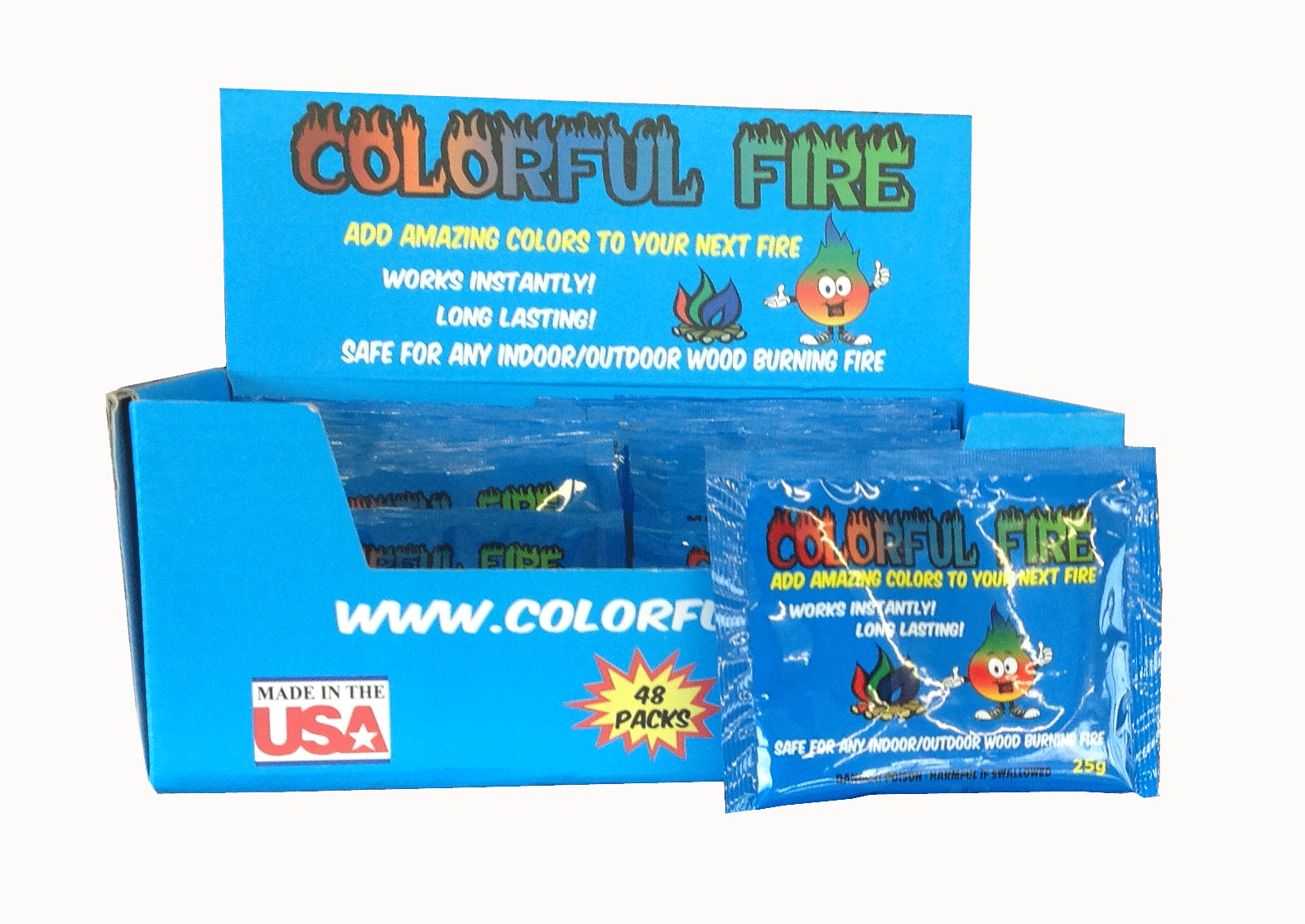 Colorful Campfire Fire Packets - Click Image to Close
