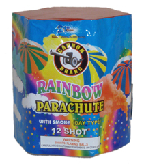 Rainbow Parachute w/smoke 12 shot